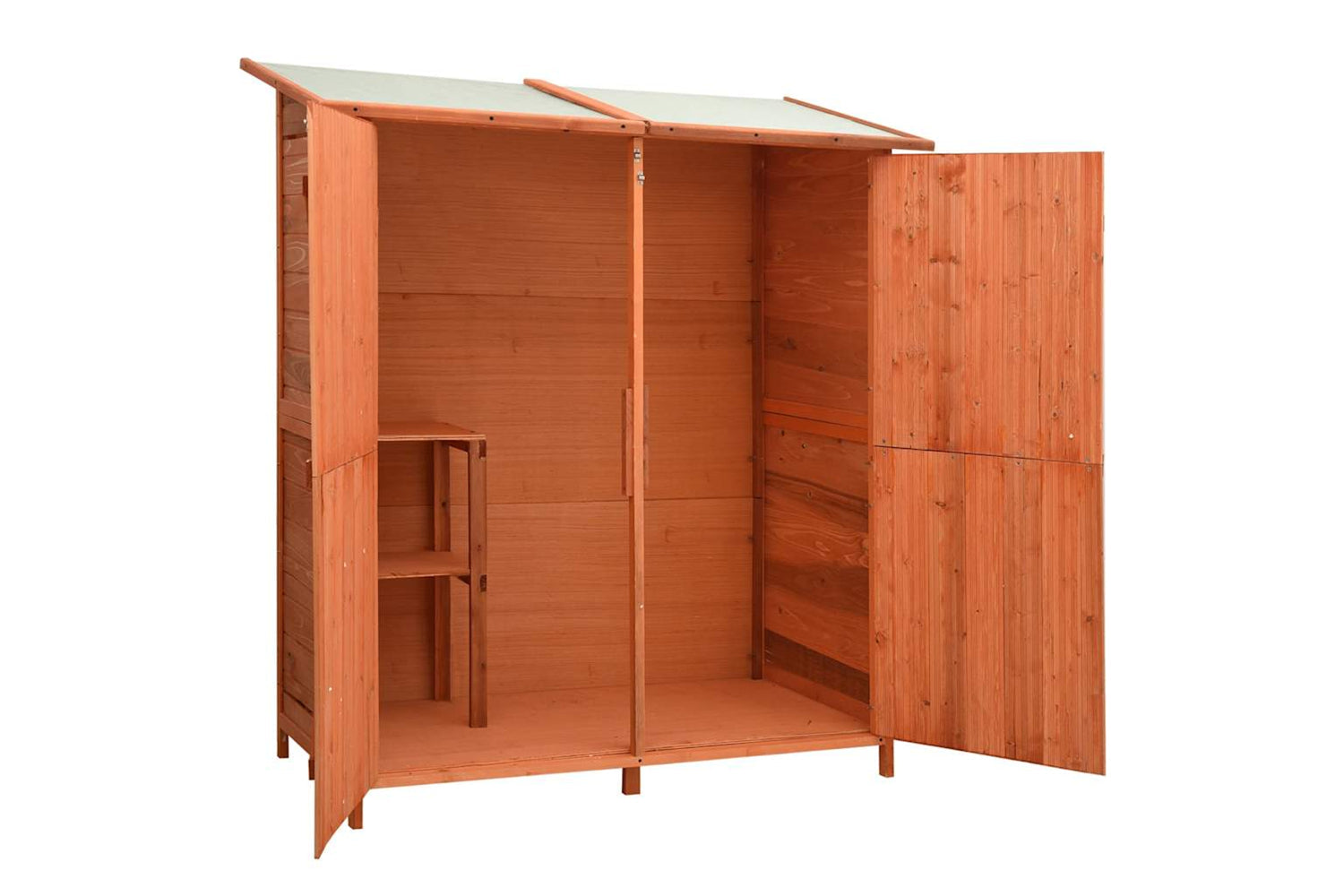 vidaXL 171451 Garden Tool Shed 136x75x160cm Solid Firwood-5