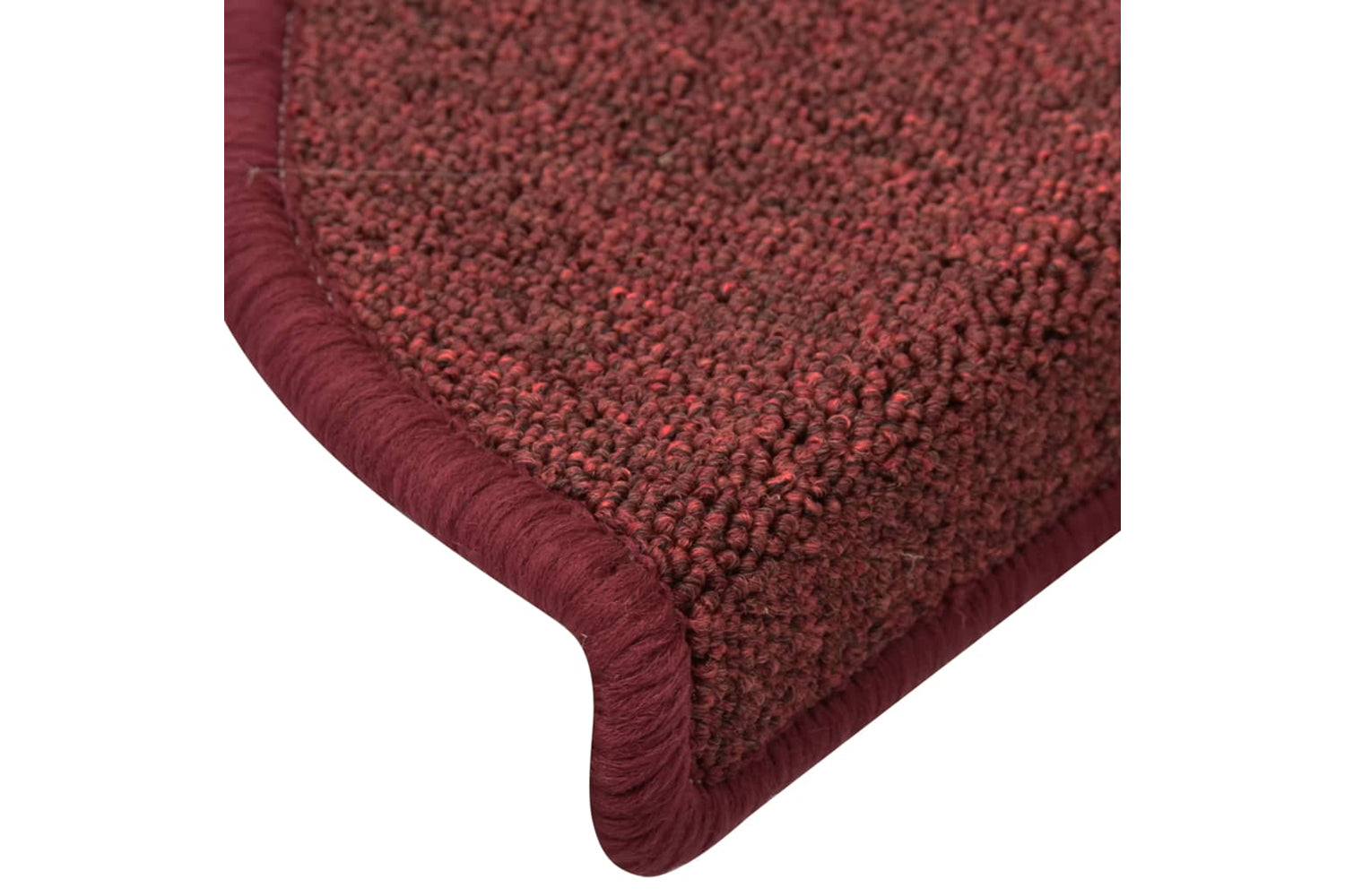 vidaXL 322372 Carpet Stair Treads 15 Pcs Red 56x17x3cm-6