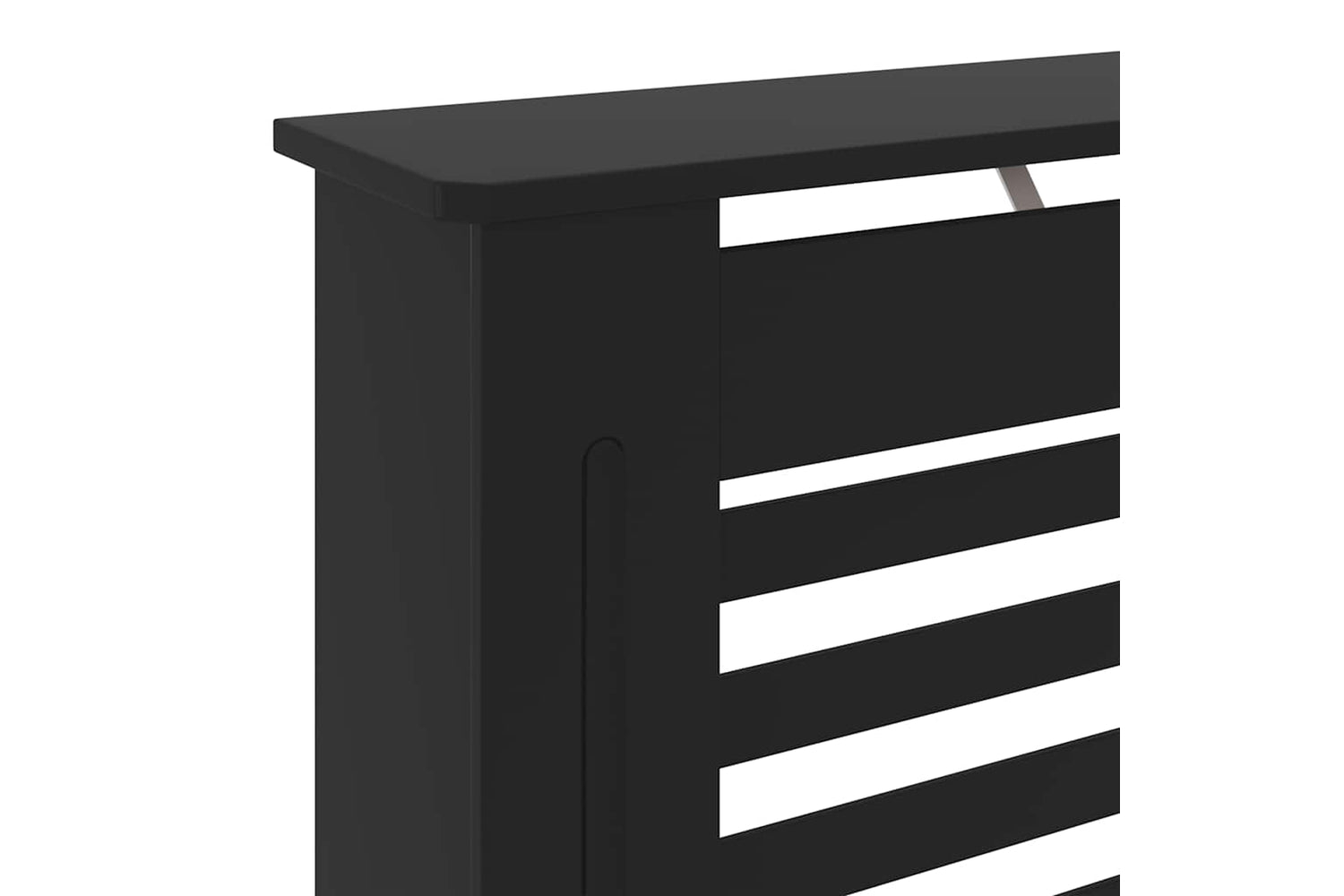 vidaXL Mdf Radiator Cover Black 78cm-5