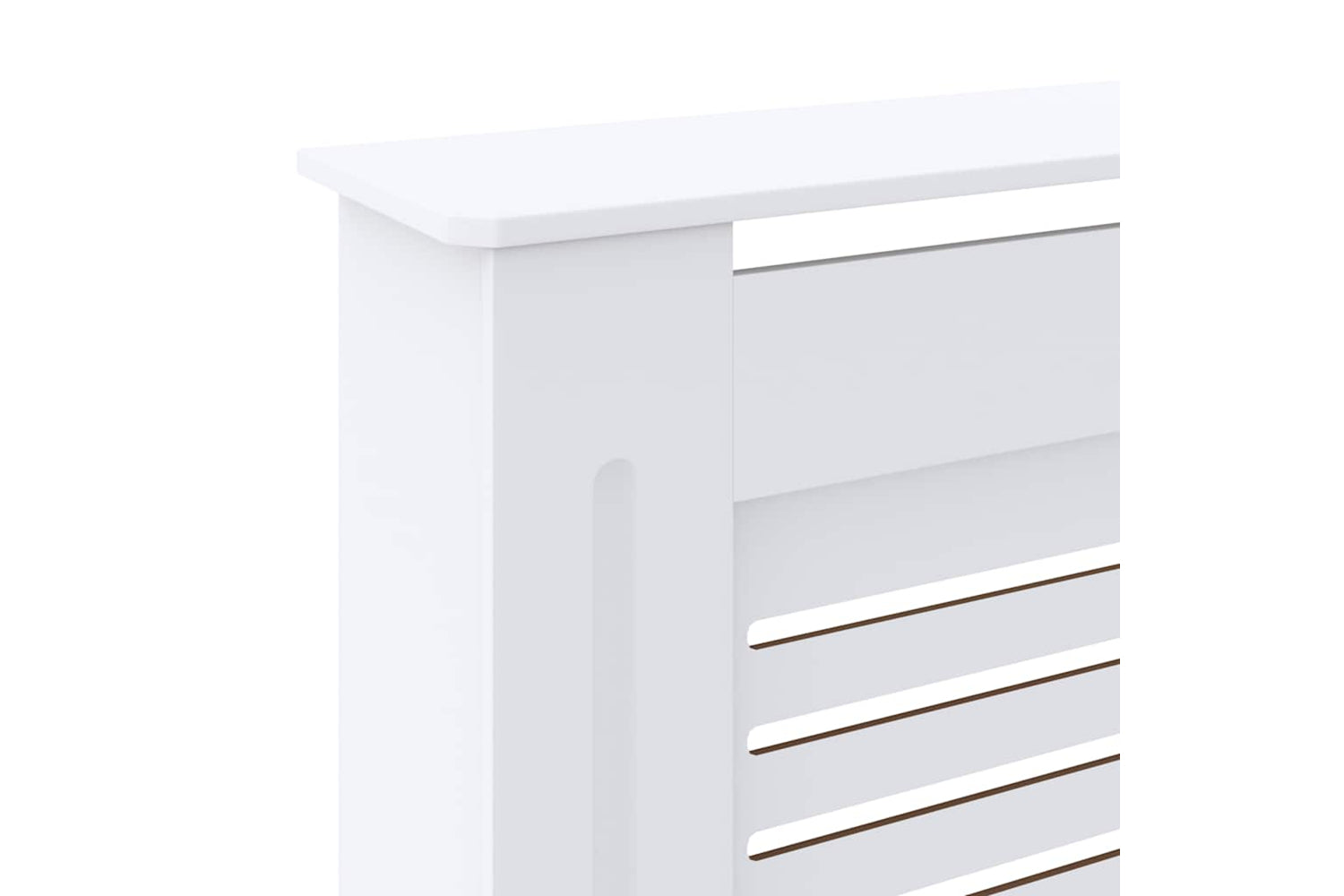 VidaXL MDF Radiator Cover White 205cm-6