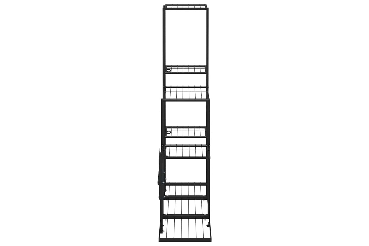 vidaXL 336112 Flower Stand 94.5x25x88cm Black Metal-5