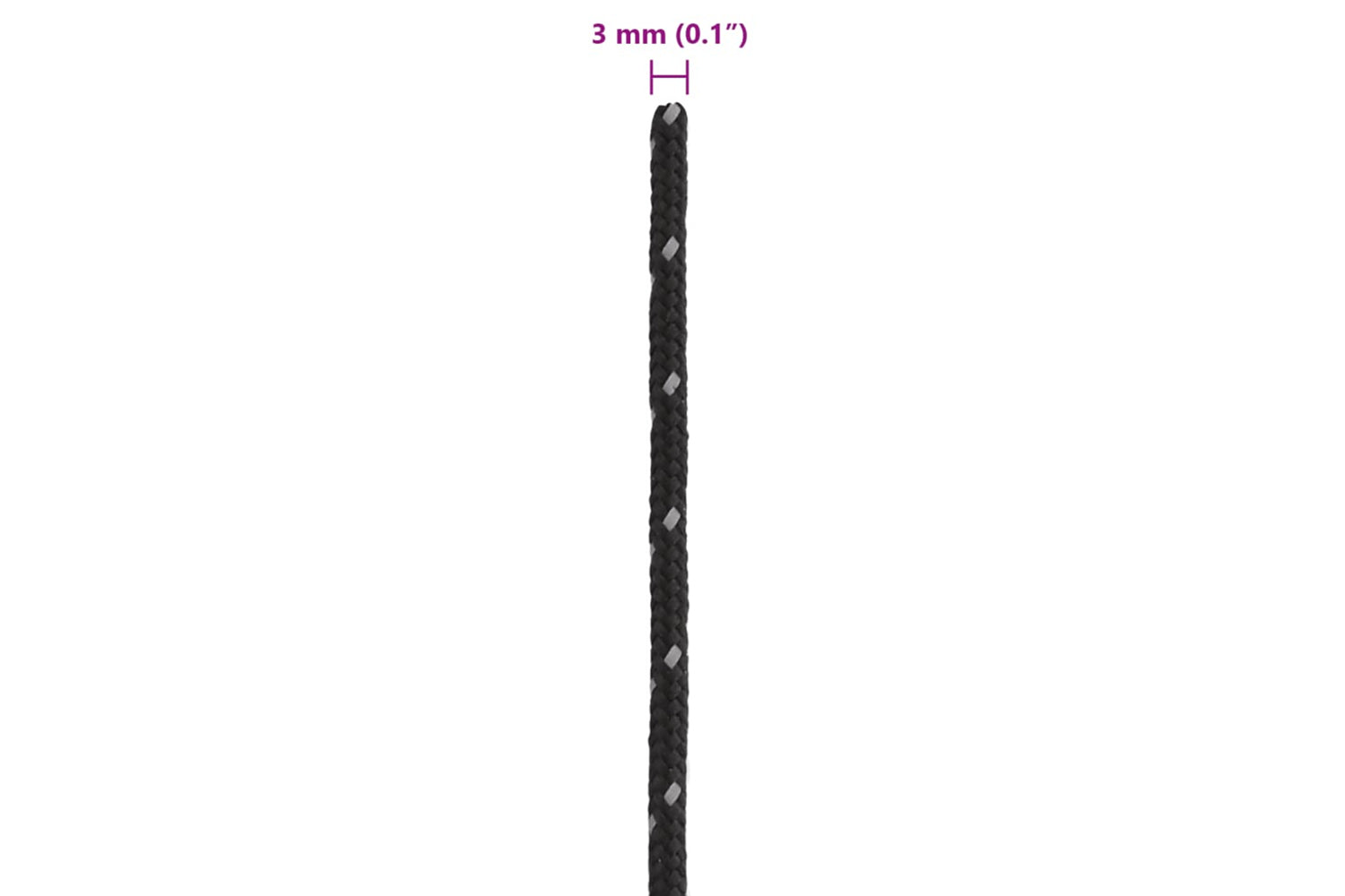 vidaXL 4008120 Tent Guy Rope With Reflective Strips And Spanners 50 M 3mm-6