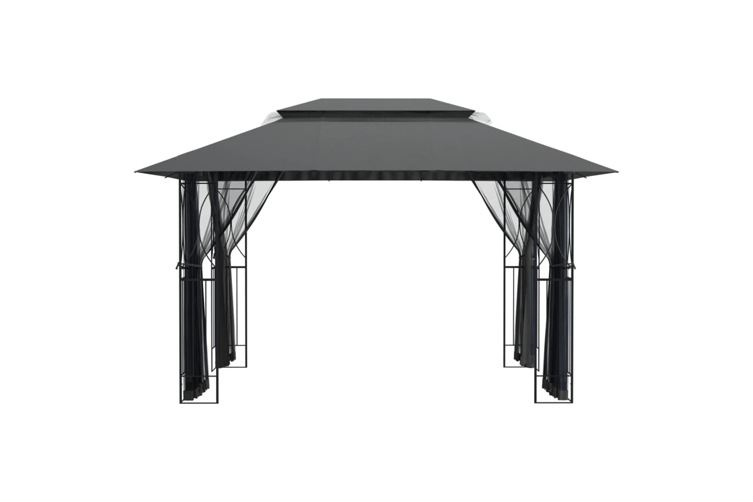 vidaXL 360144 Gazebo With Sidewalls Anthracite 400x300x270cm Steel-3