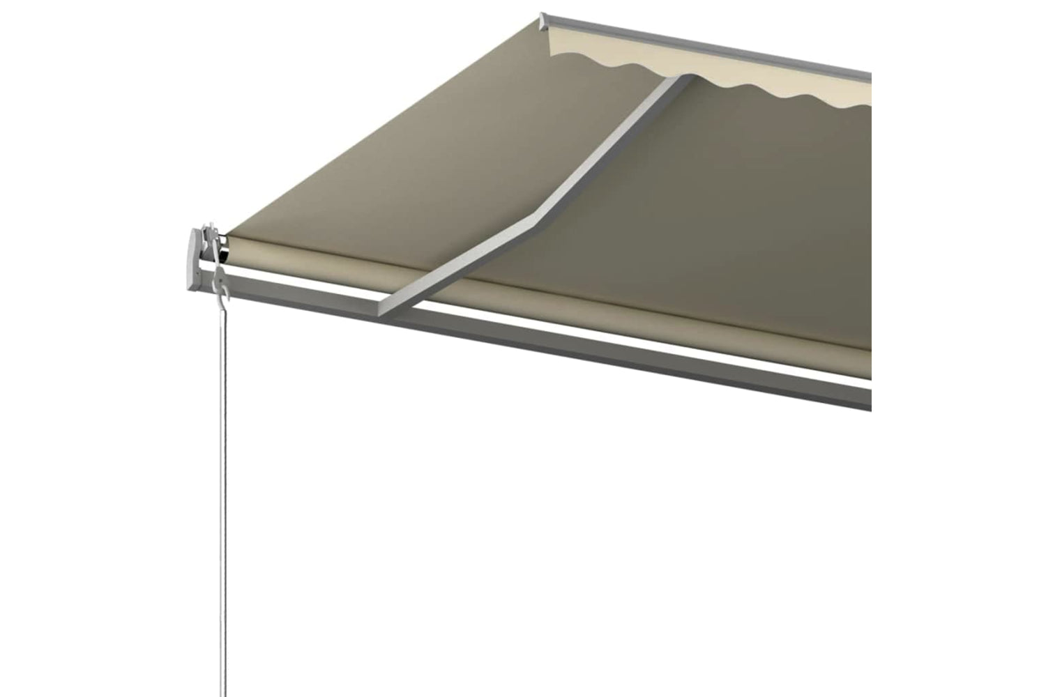 vidaXL 3069777 Freestanding Manual Retractable Awning 500x300cm Cream-7