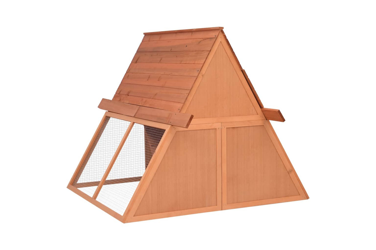 vidaXL 171458 Rabbit Hutch 152x127x109.5cm Solid Firwood-5