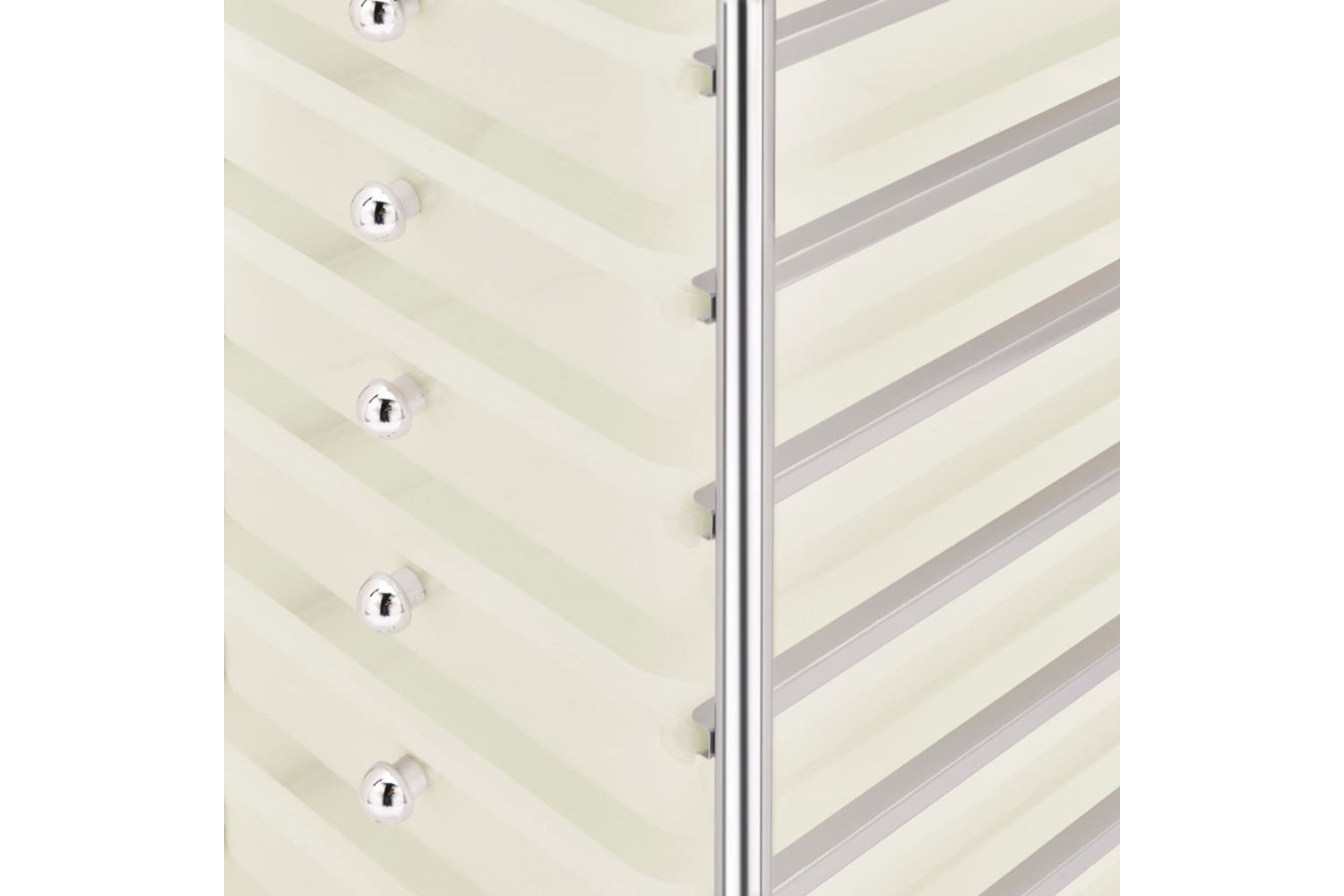 Vidaxl 320403 10-drawer Mobile Storage Trolley White Plastic-7