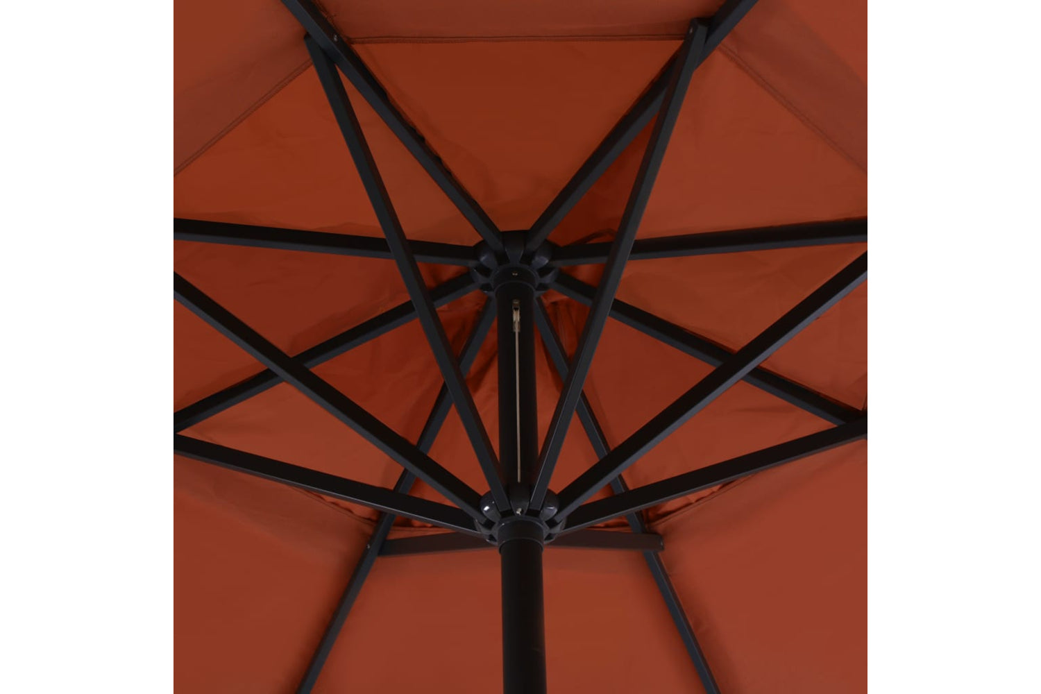 vidaXL 44477 Outdoor Parasol With Aluminium Pole 500cm Terracotta-4
