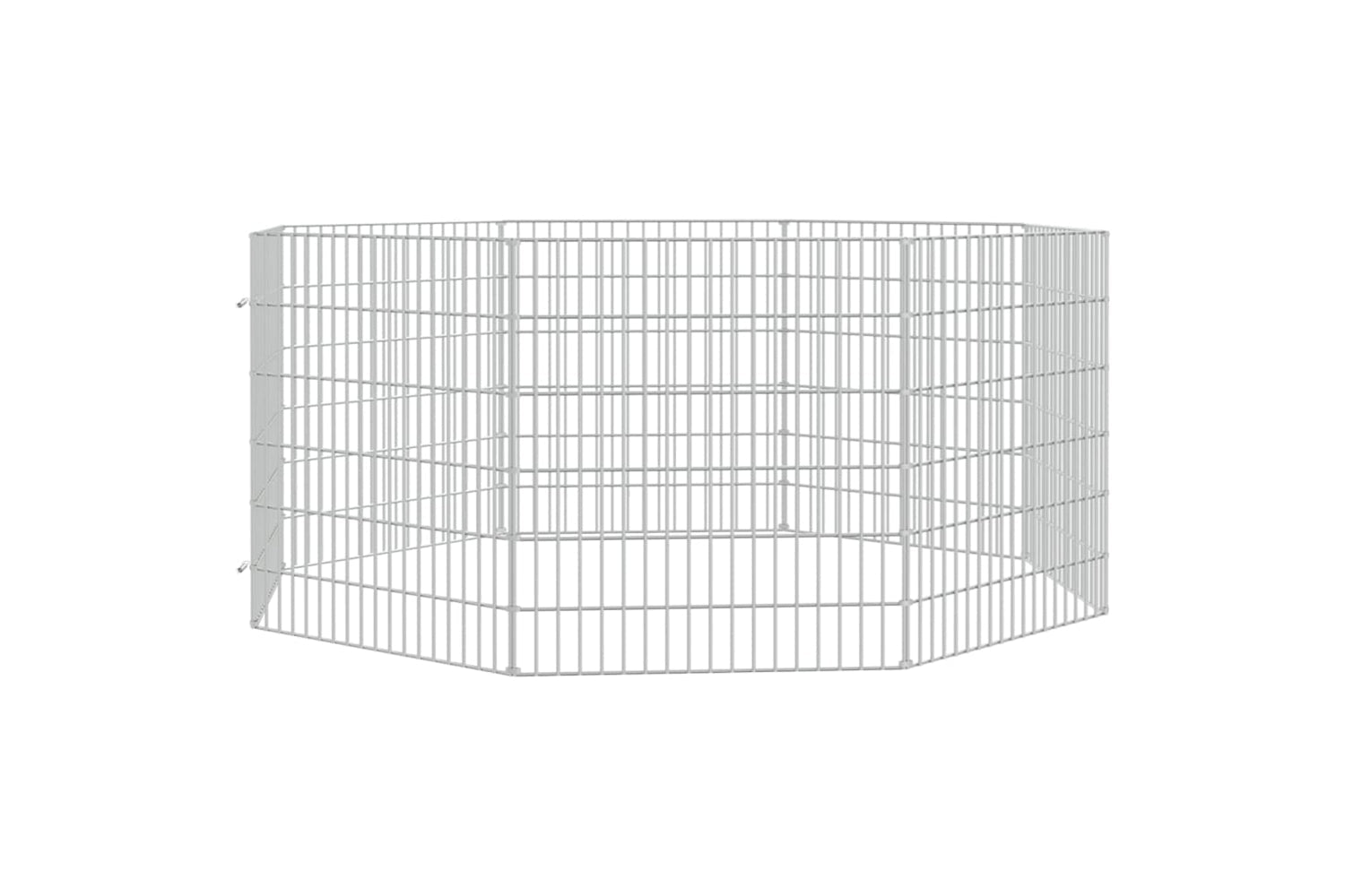 Vidaxl Free Range Animal Enclosure 8-panel 54x60 Cm Galvanised Iron-2