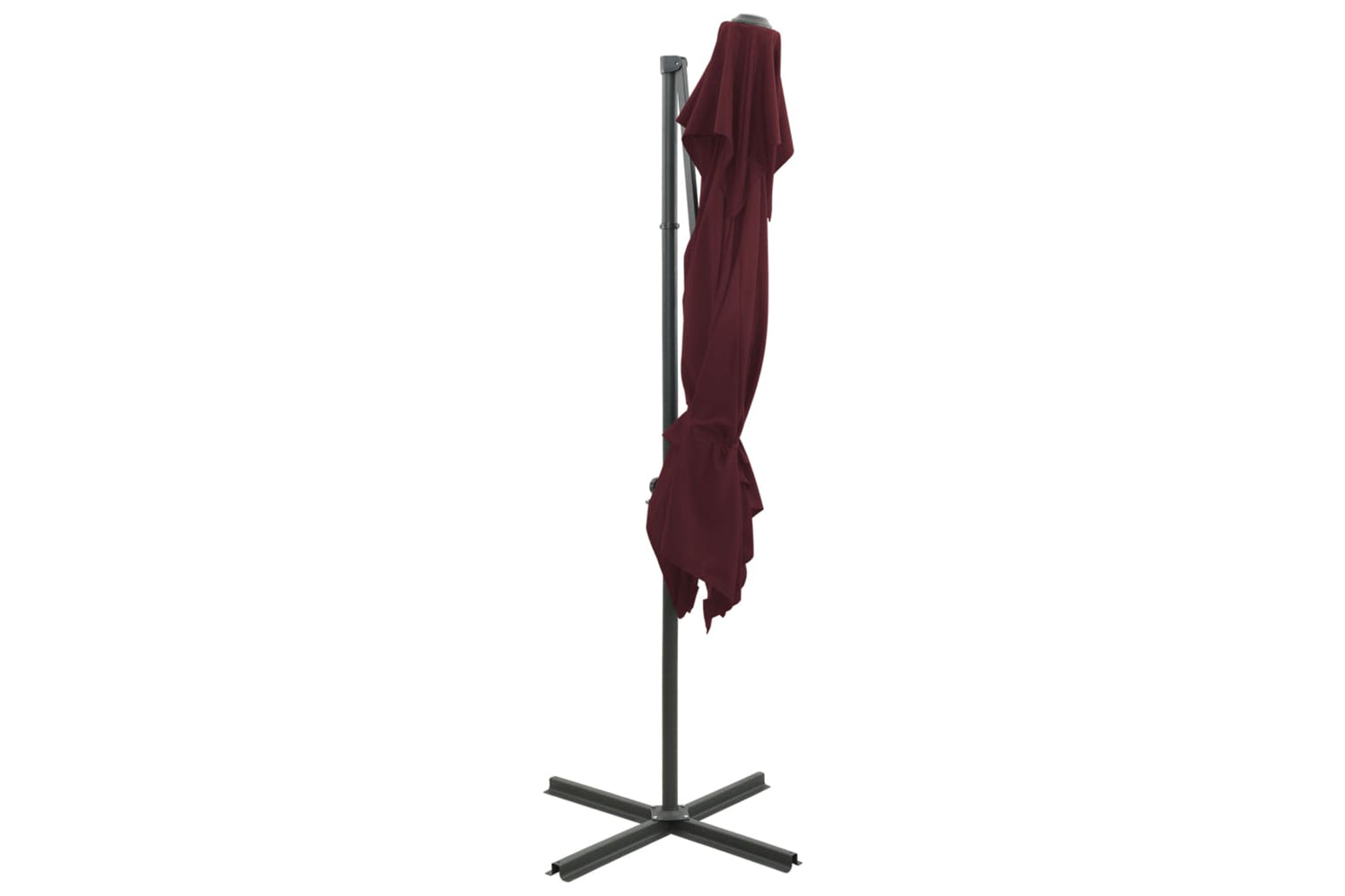 vidaXL 312366 Cantilever Umbrella With Double Top Bordeaux Red 250x250cm-4