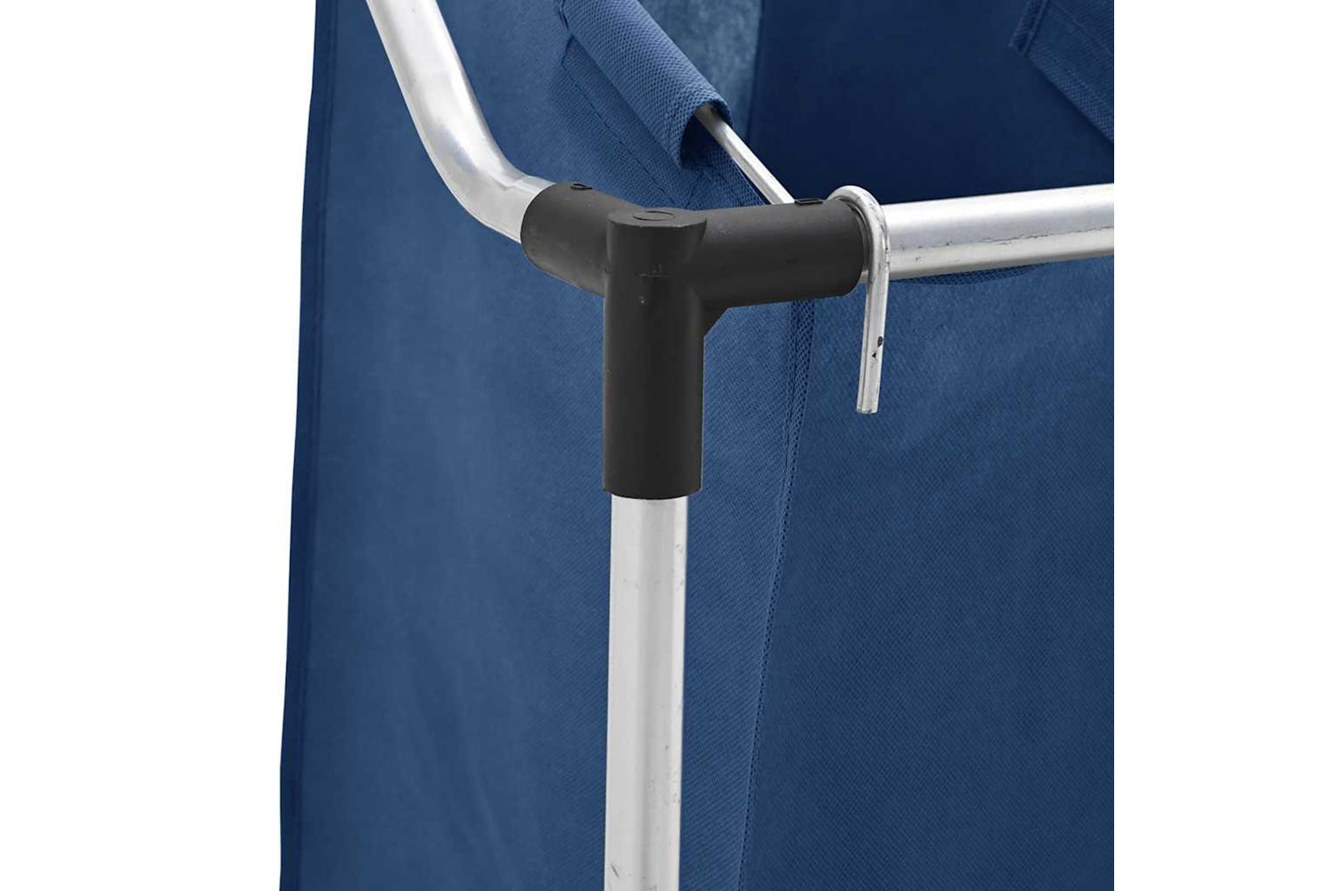 Vidaxl 288331 Laundry Sorter With 3 Bags Blue Steel-7