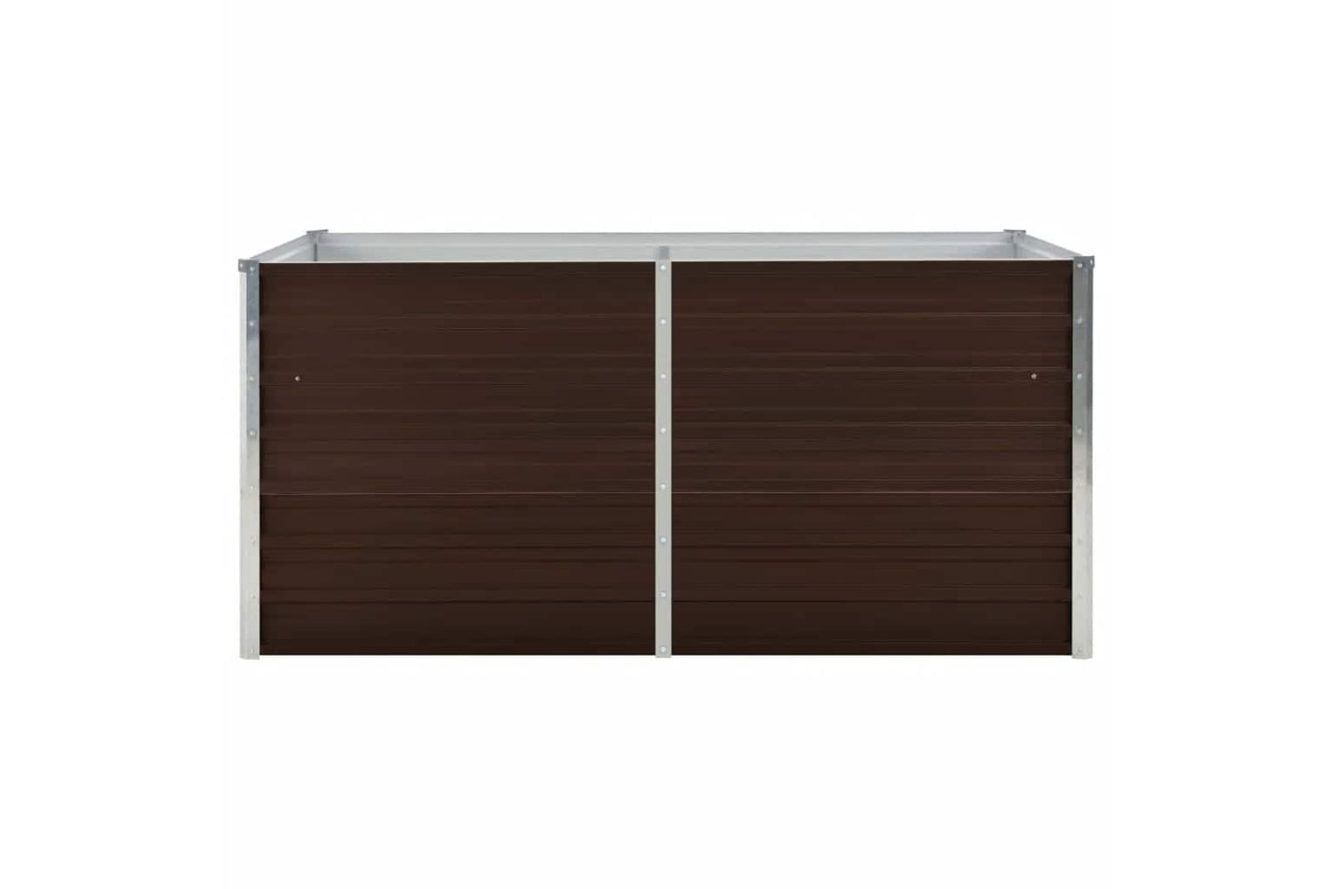 vidaXL 45709 Raised Garden Bed Brown 160x80x77cm Galvanised Steel-3