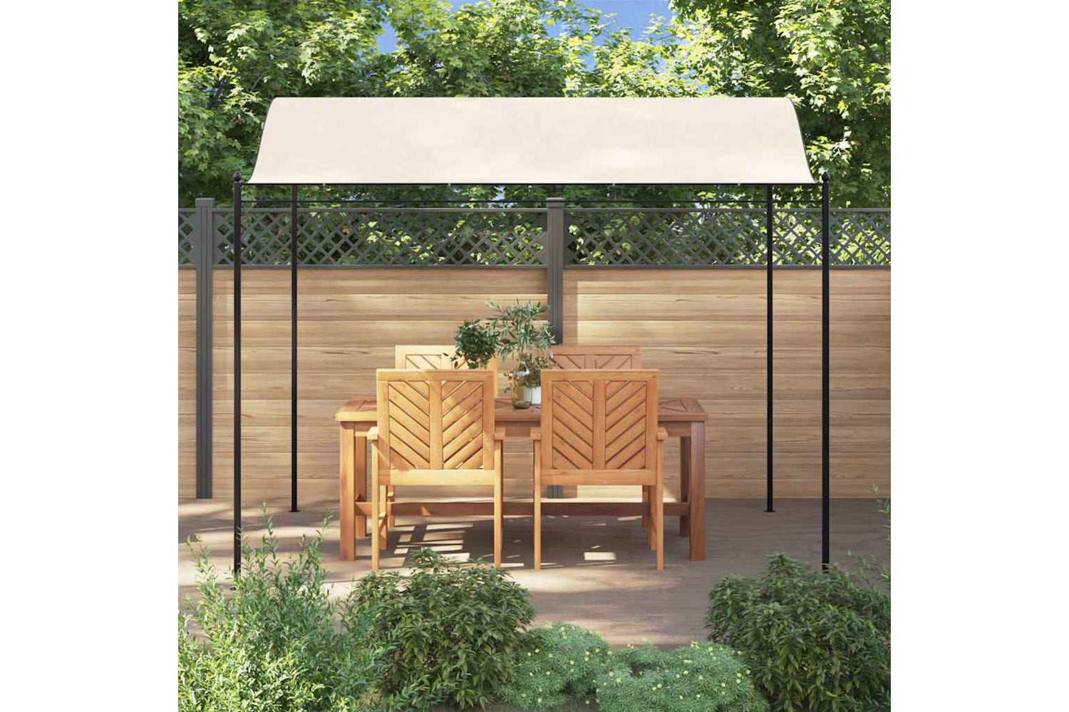 Vidaxl 43217 Gazebo Fabric Cream White-2