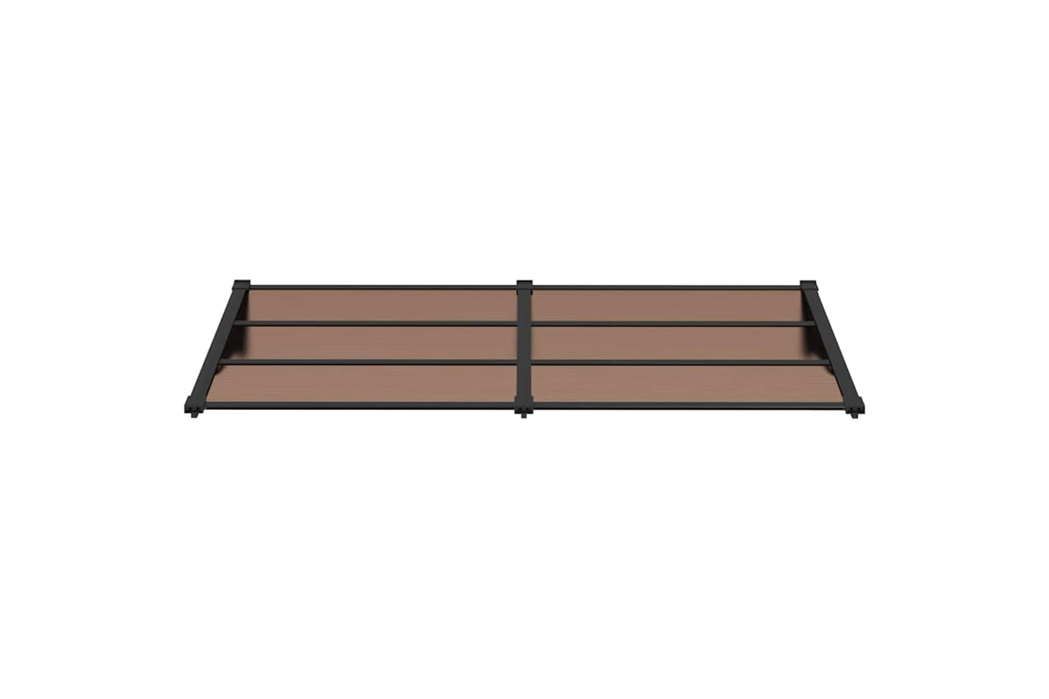 Vidaxl Door Canopy Black 199x90 Cm Polycarbonate-2