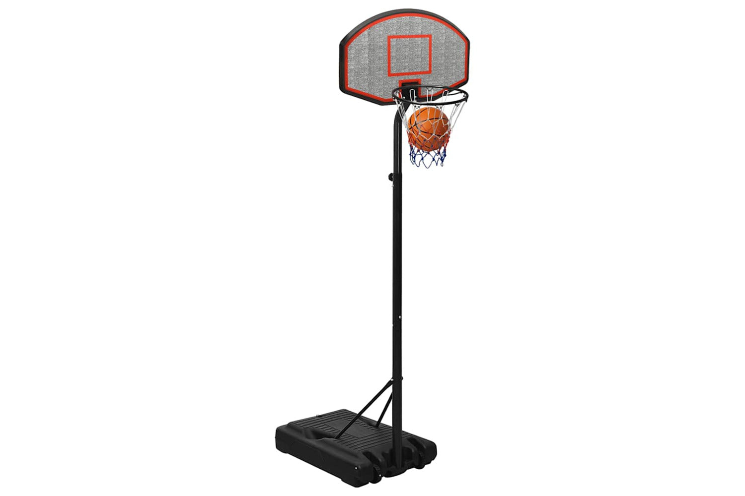 Vidaxl Basketball Stand Black 237-307 Cm Polyethene-9