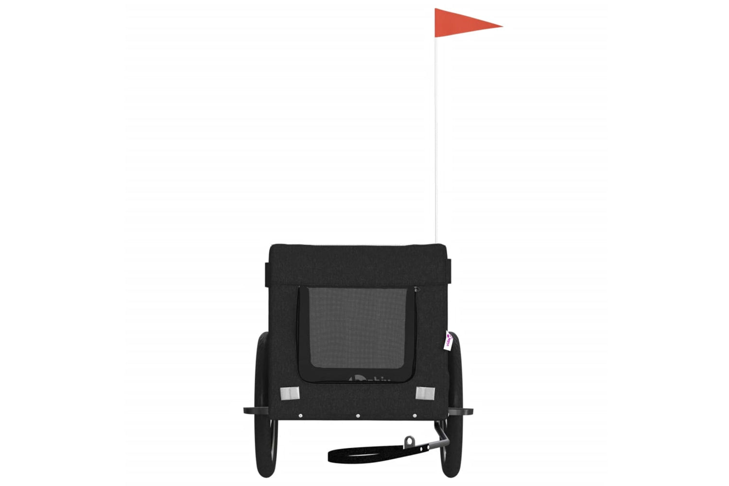 Vidaxl 93926 Pet Bike Trailer Black Oxford Fabric&iron-4