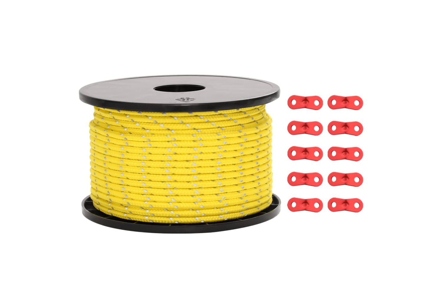vidaXL 4008131 Tent Guy Rope With Reflective Strips And Spanners 50 M 5mm-2