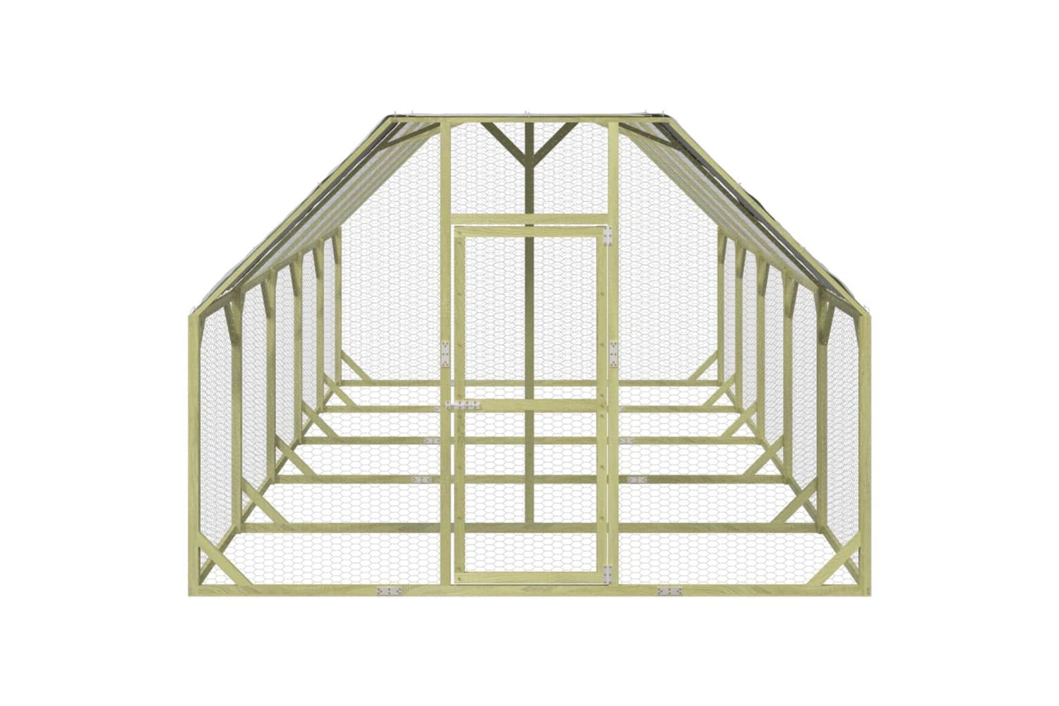vidaXL 3102991 Chicken Coop 268x500x190cm Impregnated Solid Wood Pine-2