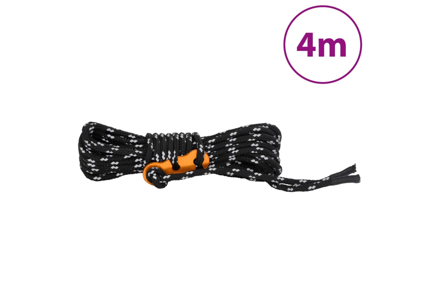 vidaXL 4008135 Tent Guy Ropes With Spanners Reflective 8 Pcs 4 M 4mm-7