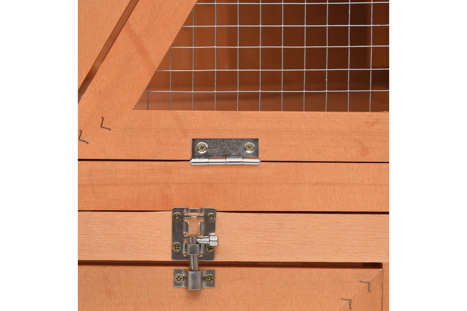 vidaXL 171458 Rabbit Hutch 152x127x109.5cm Solid Firwood-7