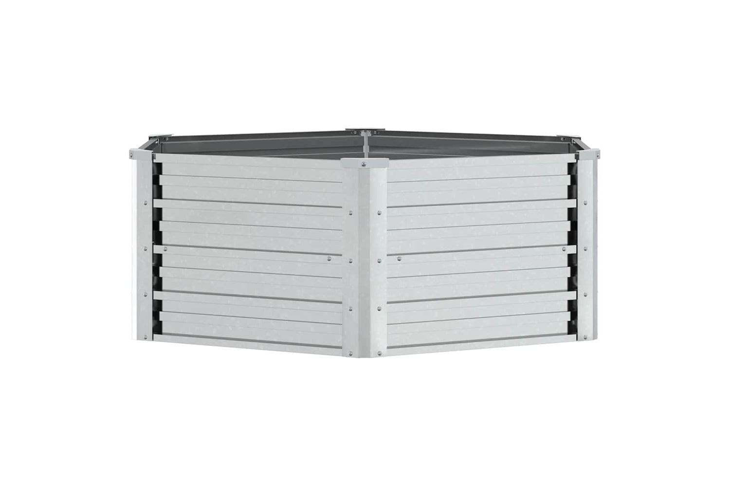 Vidaxl Garden Raised Bed 129x45 Cm Galvanized Steel Silver-5