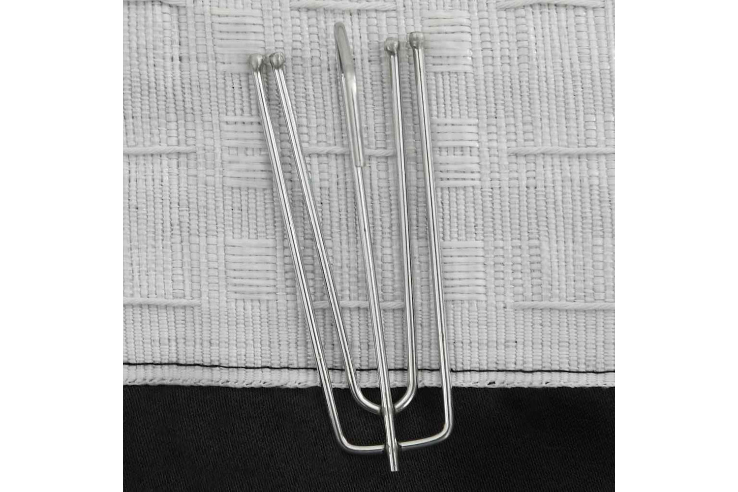 Vidaxl Linen-look Blackout Curtains With Hooks 2 Pcs Black 140x245 Cm-2