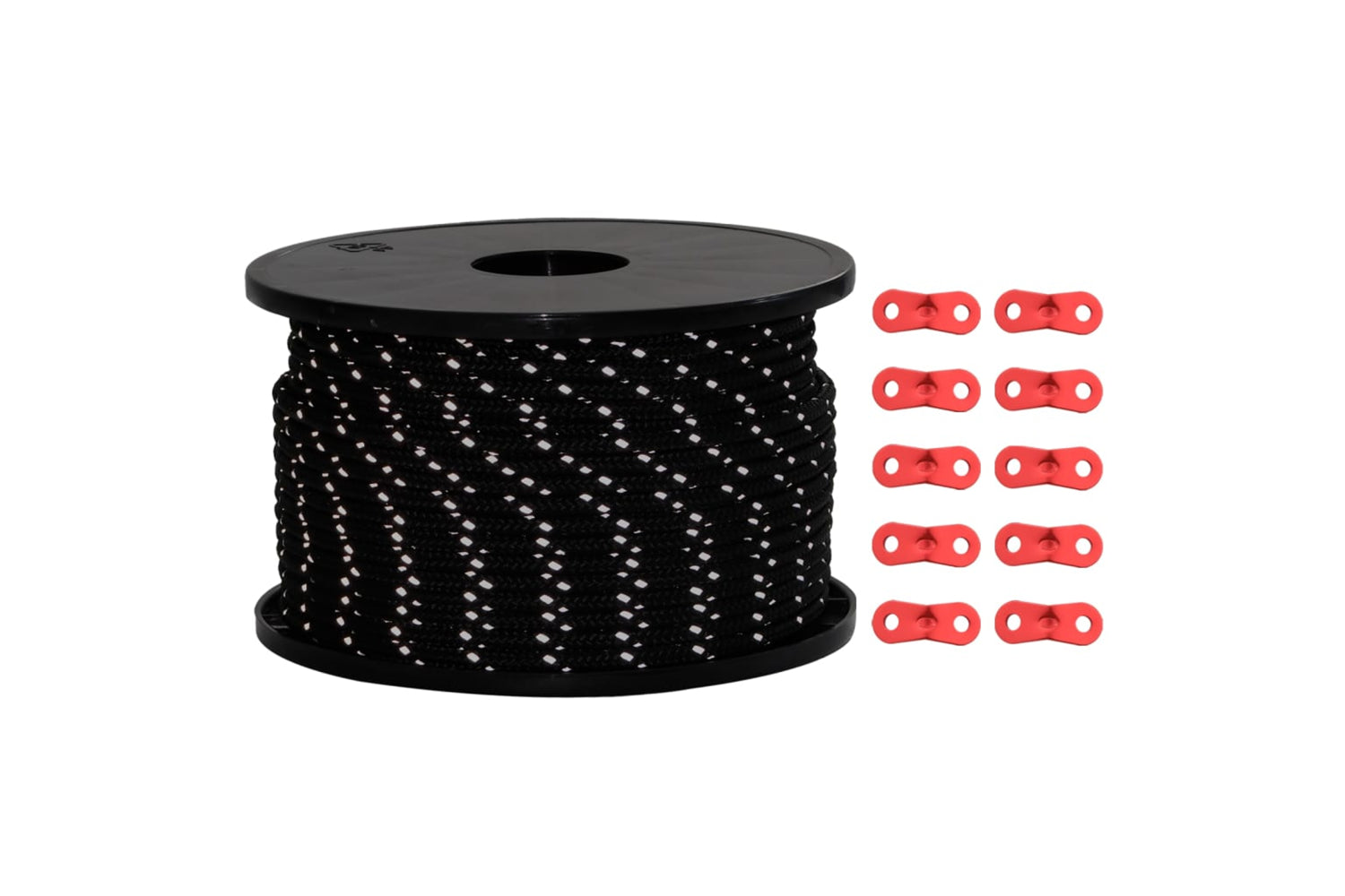 vidaXL 4008130 Tent Guy Rope With Reflective Strips And Spanners 50 M 5mm-2