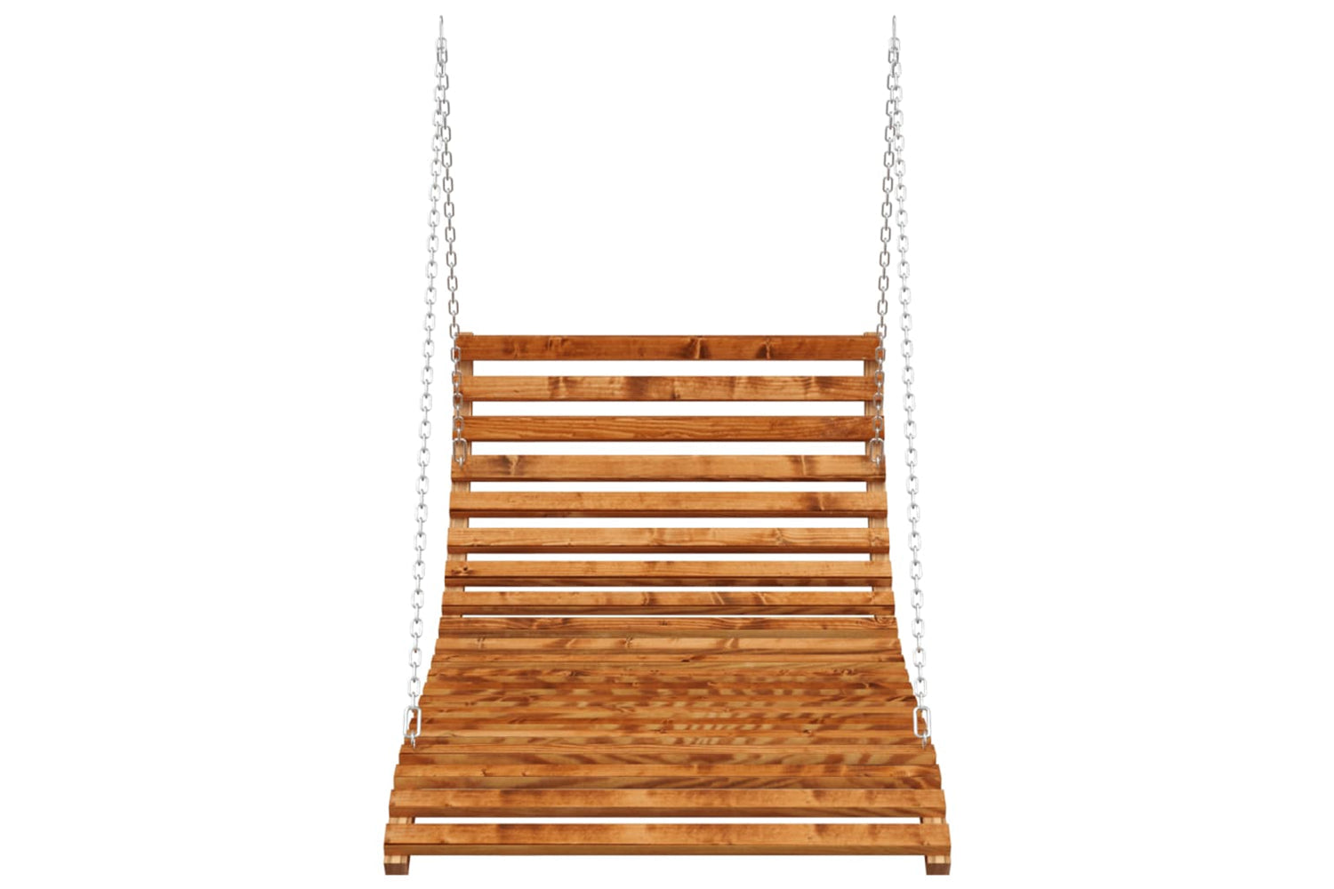 vidaXL 313939 Swing Bed Solid Bent Wood With Teak Finish 115x147x46cm-2