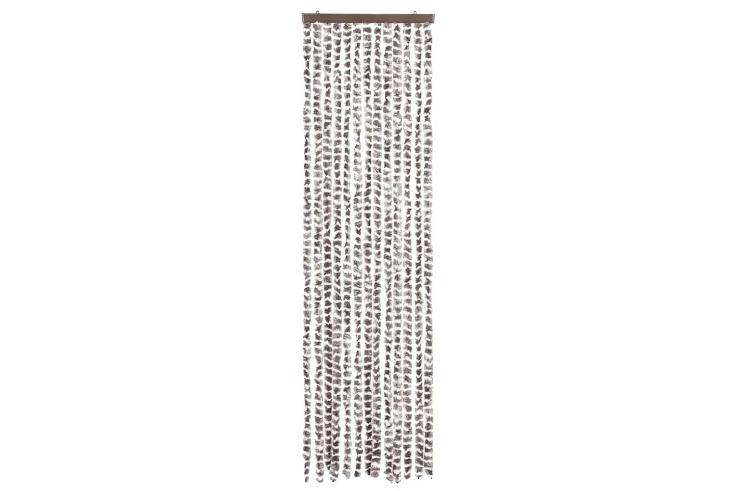 vidaXL Insect Curtain Taupe And White 56x185cm Chenille-2