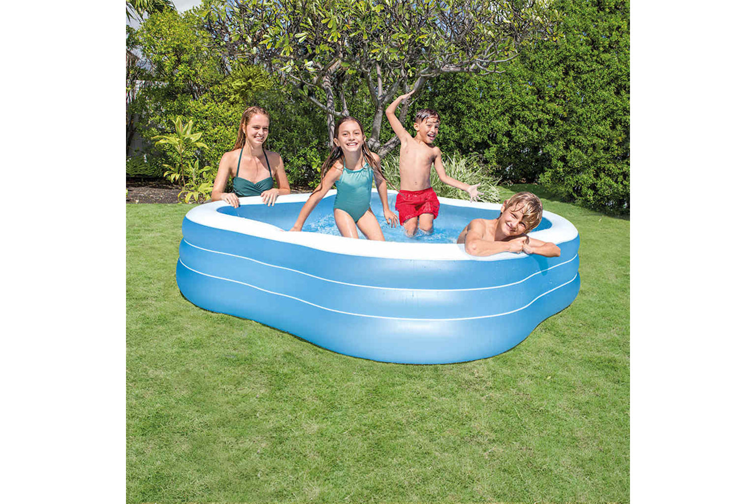 Intex 91528 Intex Swim Center Pool Beach Wave 229x229x56 Cm 57495np-2