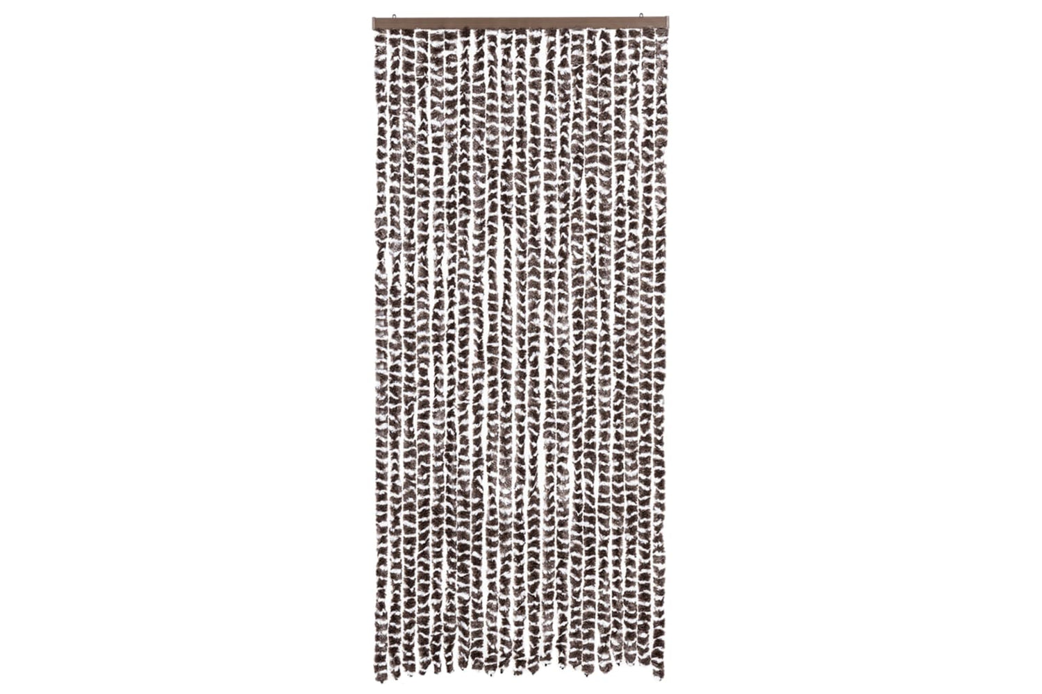 vidaXL Insect Curtain Brown And White 90x220cm Chenille-2