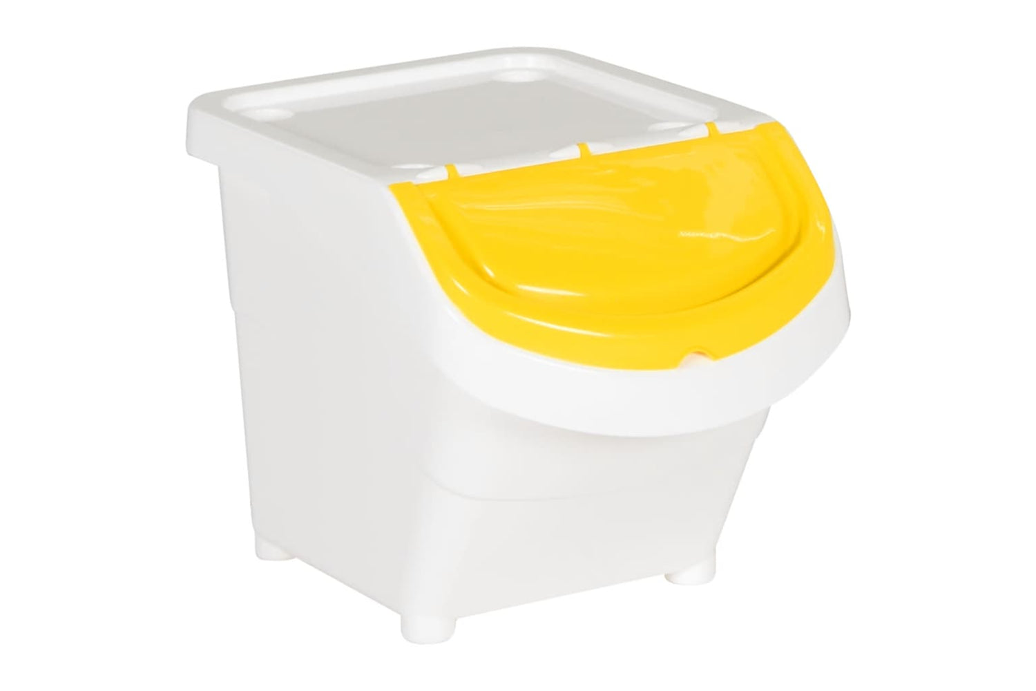 Vidaxl 364068 Stackable Waste Bins With Lids 3 Pcs White Pp 78 L-2