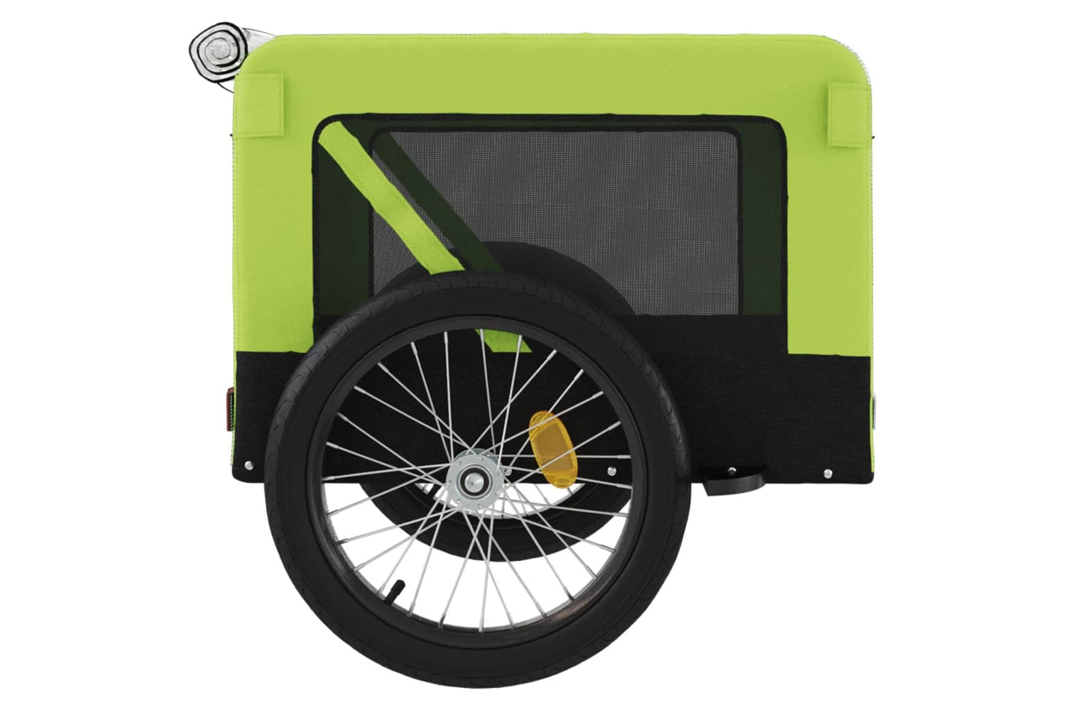 Vidaxl 93927 Pet Bike Trailer Green And Black Oxford Fabric And Iron-7