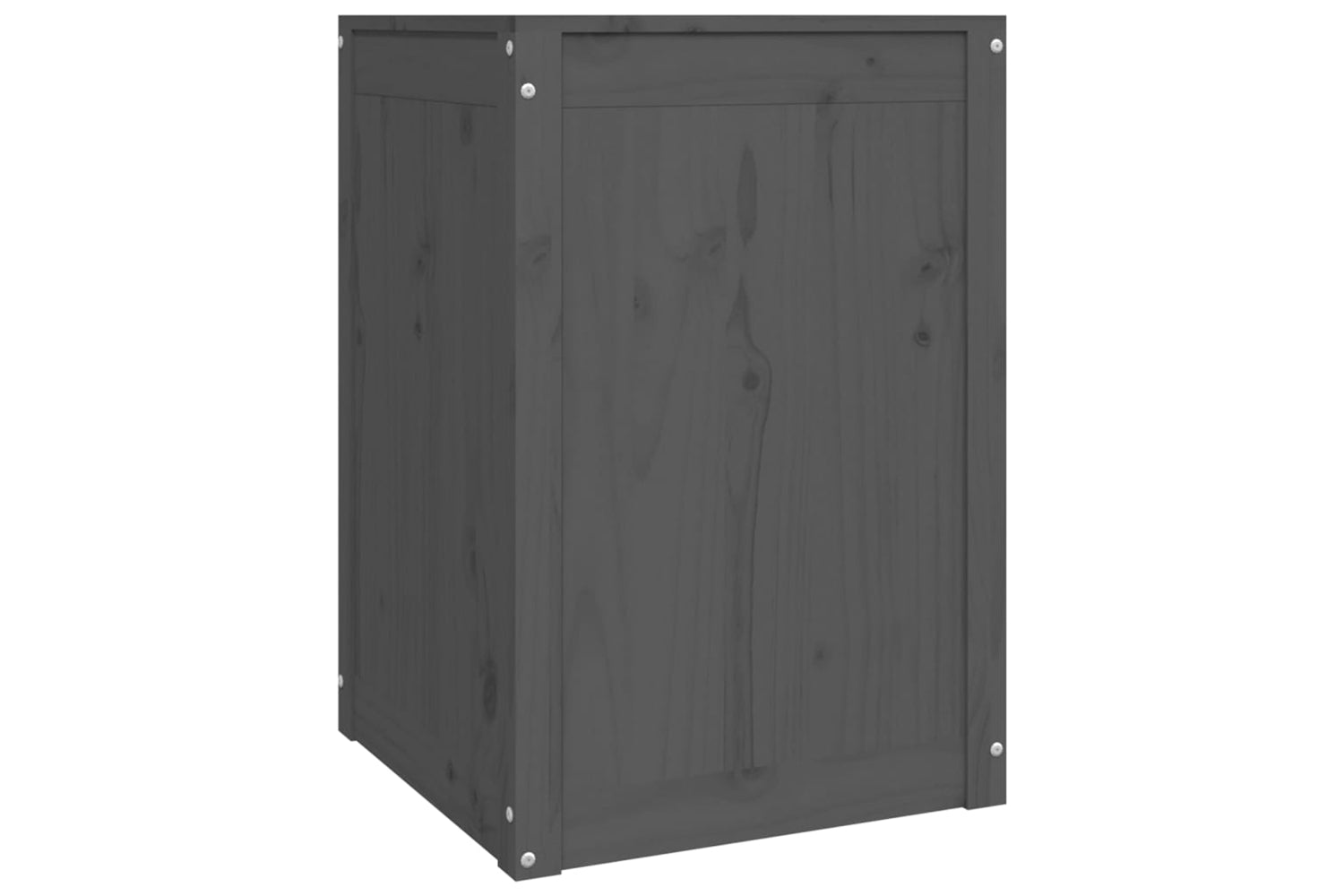 vidaXL 823566 Laundry Box Grey 44x44x66cm Solid Wood Pine-4