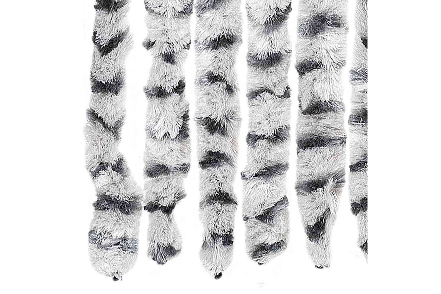 vidaXL Insect Curtain Light And Dark Grey 56x185cm Chenille-4