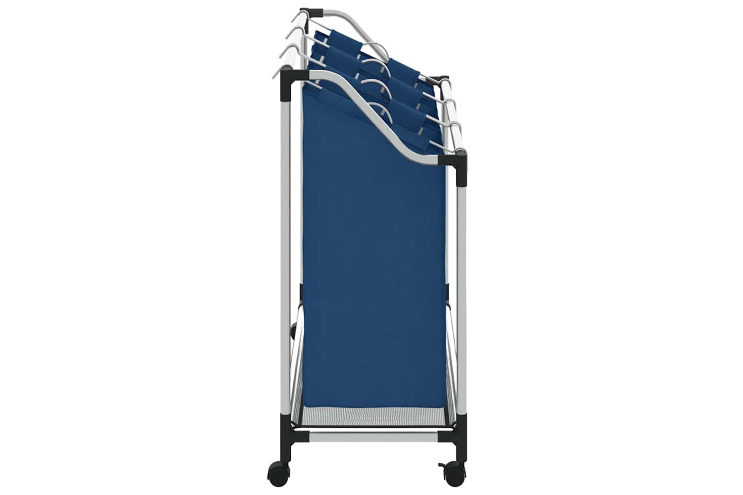 Vidaxl 288331 Laundry Sorter With 3 Bags Blue Steel-5