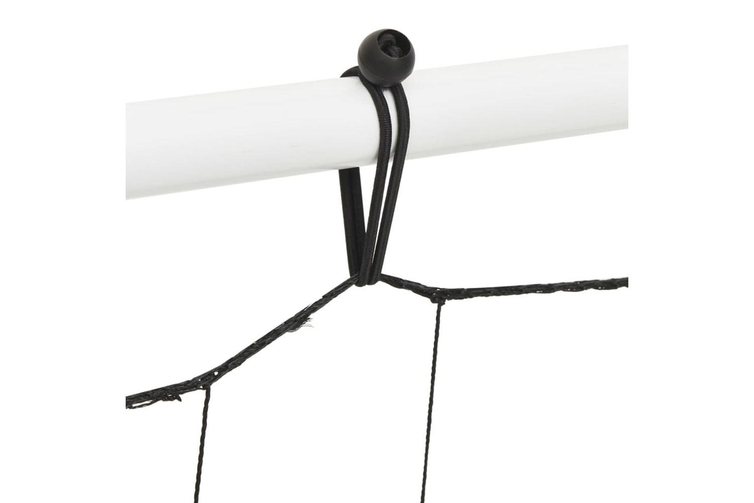 vidaXL Football Net Rebounder White&black 184x61x123cm Steel And Pe-5