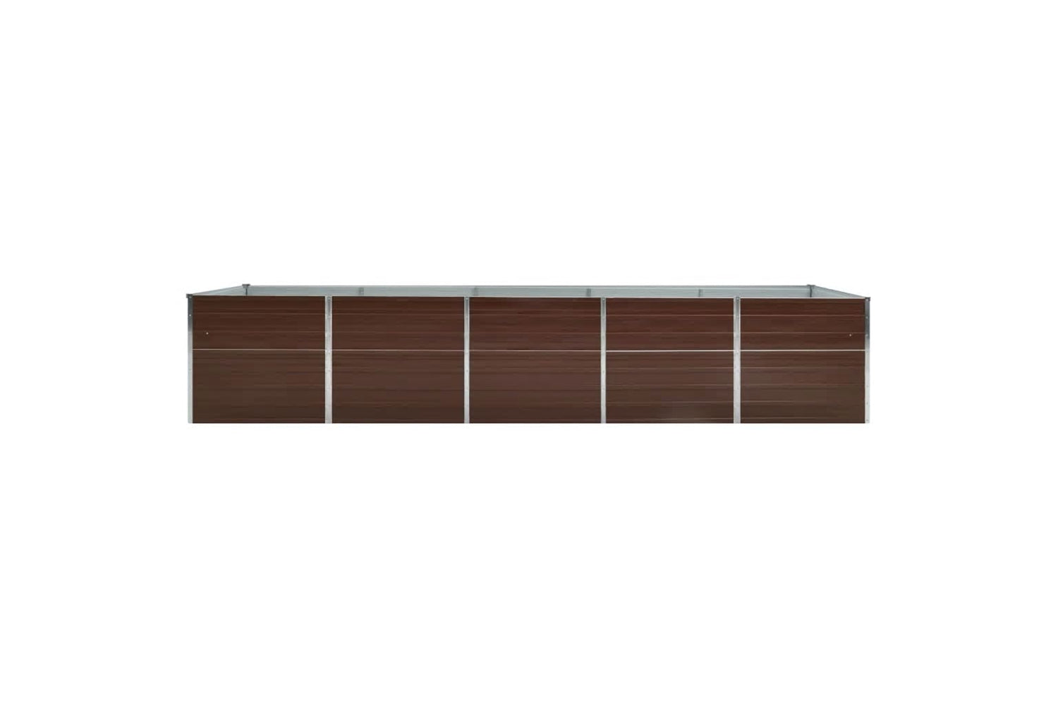 vidaXL 47058 Garden Raised Bed Galvanised Steel 400x80x45cm Brown-3