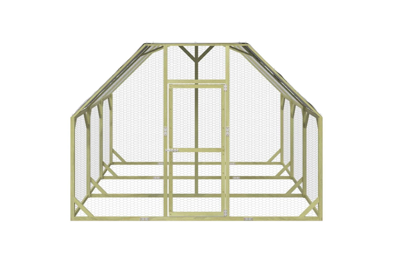 vidaXL 3102989 Chicken Coop 268x300x190cm Impregnated Solid Wood Pine-2