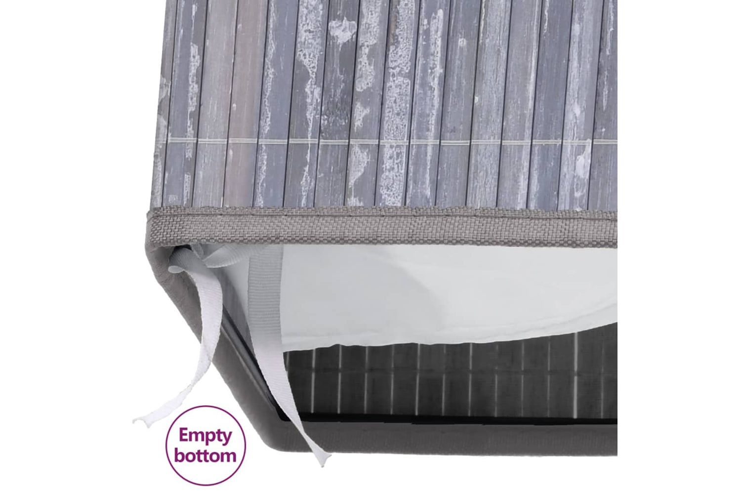 Vidaxl 320742 Bamboo Laundry Basket Grey 100 L-8