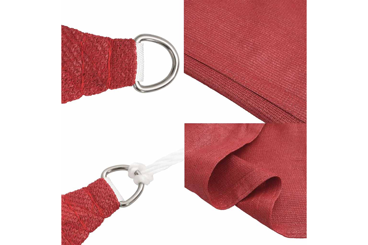 vidaXL 311614 Sunshade Sail 160 G/mÂ² Red 2x4 M Hdpe-5