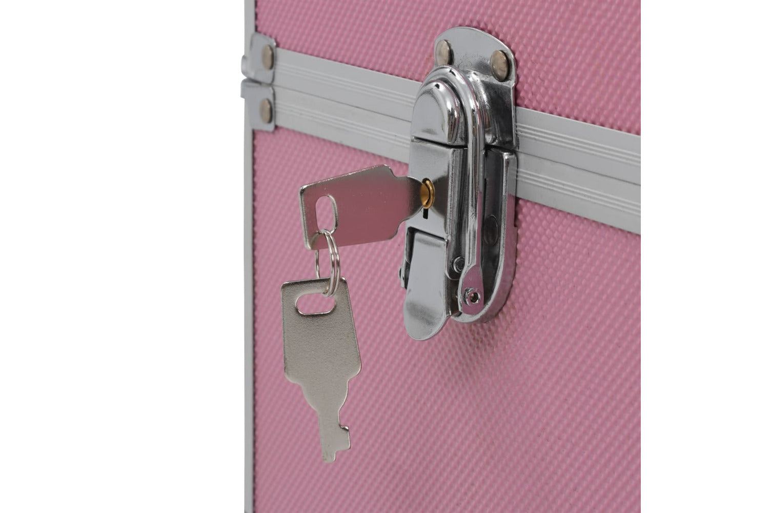 vidaXL 91838 Make-up Case 37x24x35cm Pink Aluminium-5