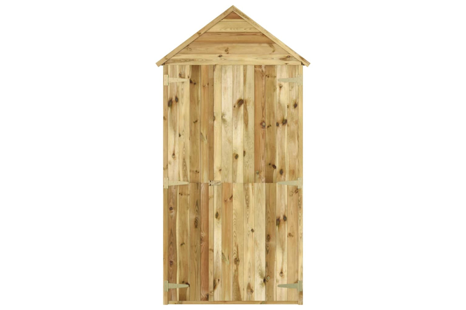 vidaXL 318193 Garden Tool Shed With Door 107x107x220cm Impregnated Solid Wood Pine-2