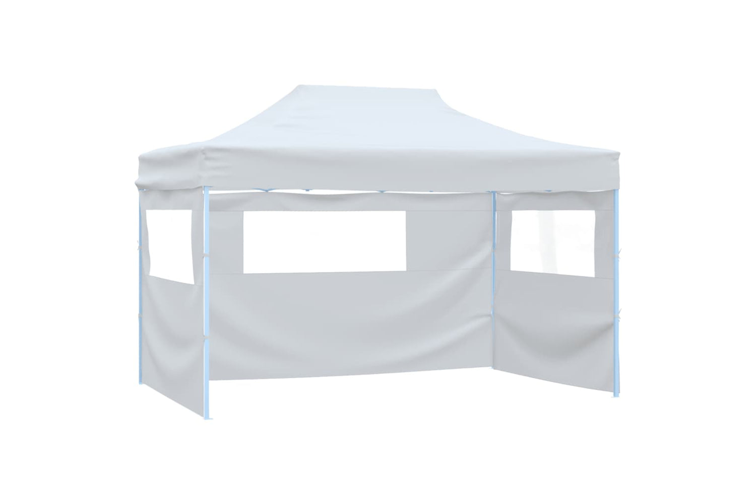 Vidaxl Foldable Party Tent With 4 Sidewalls 3x4.5 M White-2