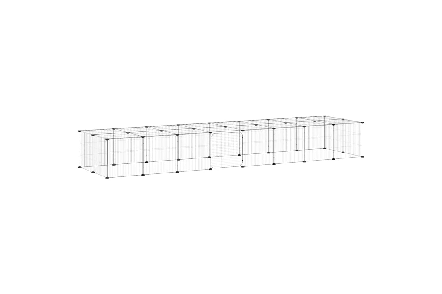 vidaXL 3114060 36-panel Pet Cage With Door Black 35x35cm Steel-2