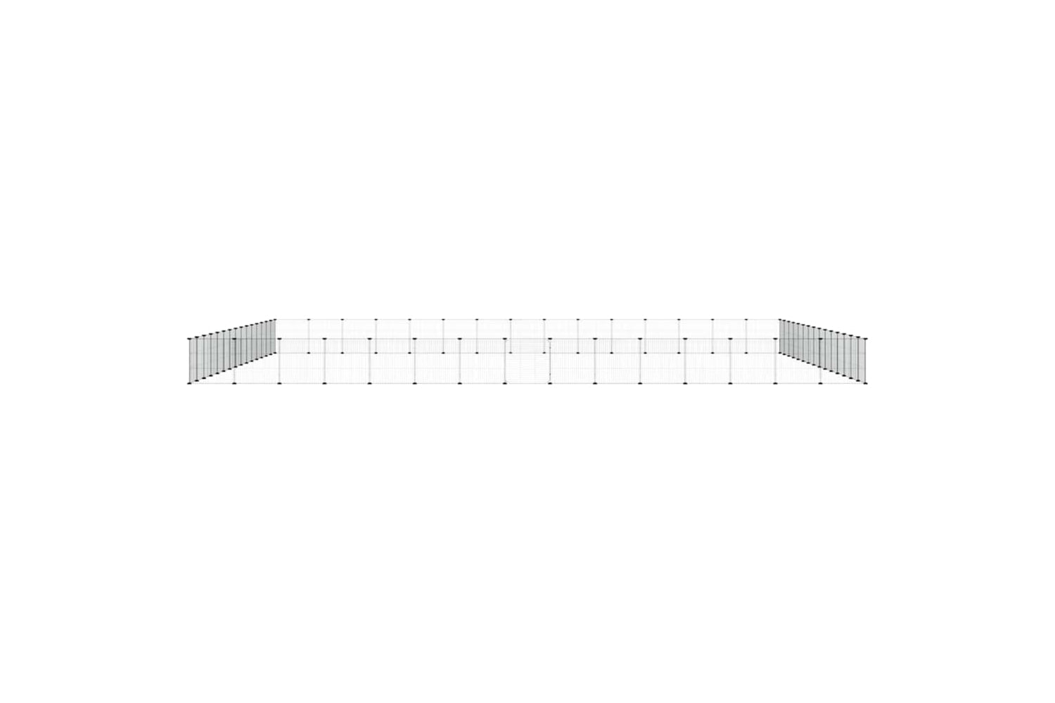 vidaXL 3114030 60-panel Pet Cage With Door Black 35x35cm Steel-2