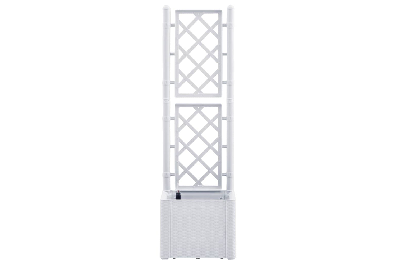 Vidaxl 313963 Garden Raised Bed With Trellis And Self Watering System White-2