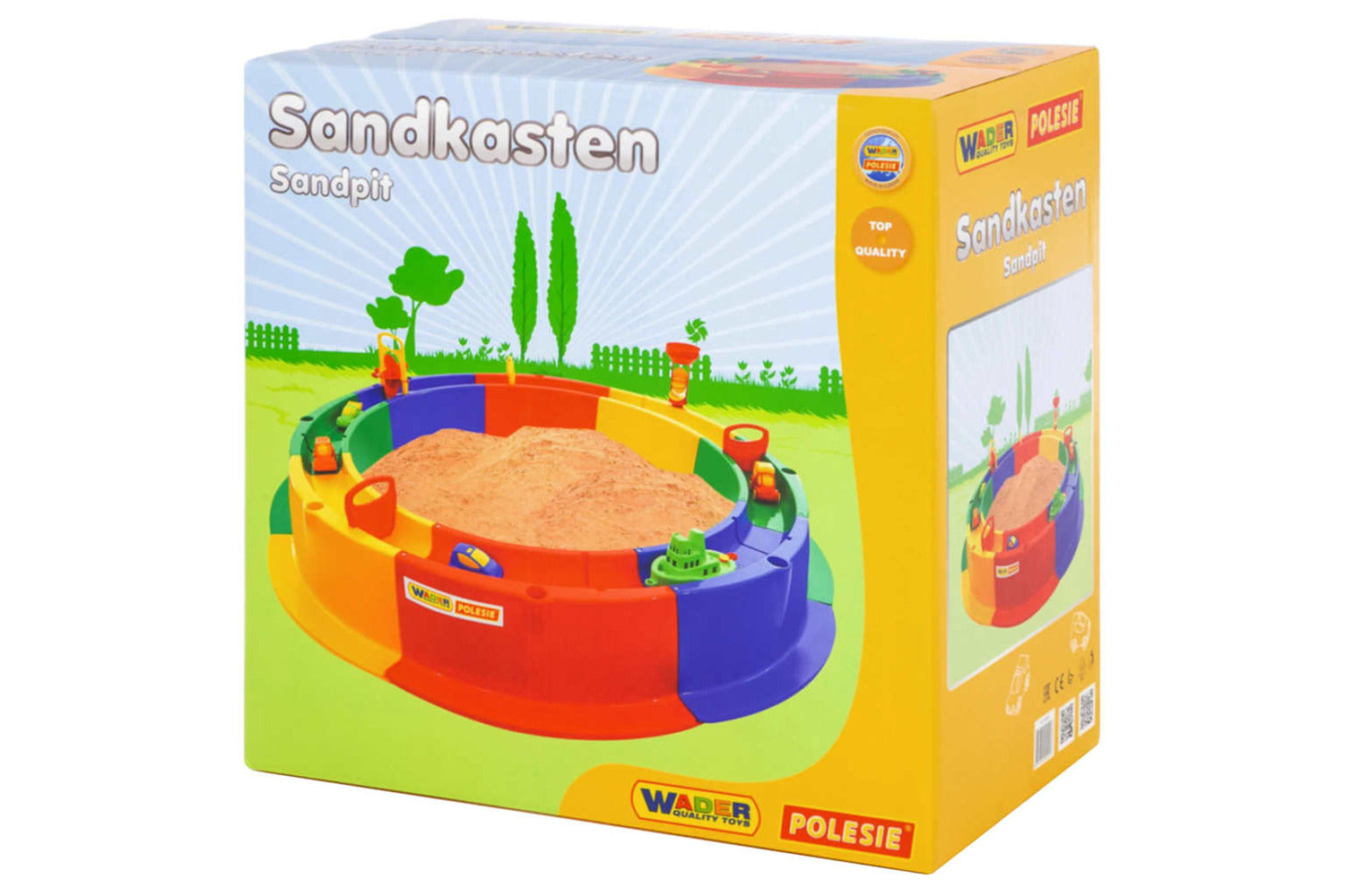 Polesie Wader 8 Piece Round Sandpit Set With Waterway 136 Cm Pp-6