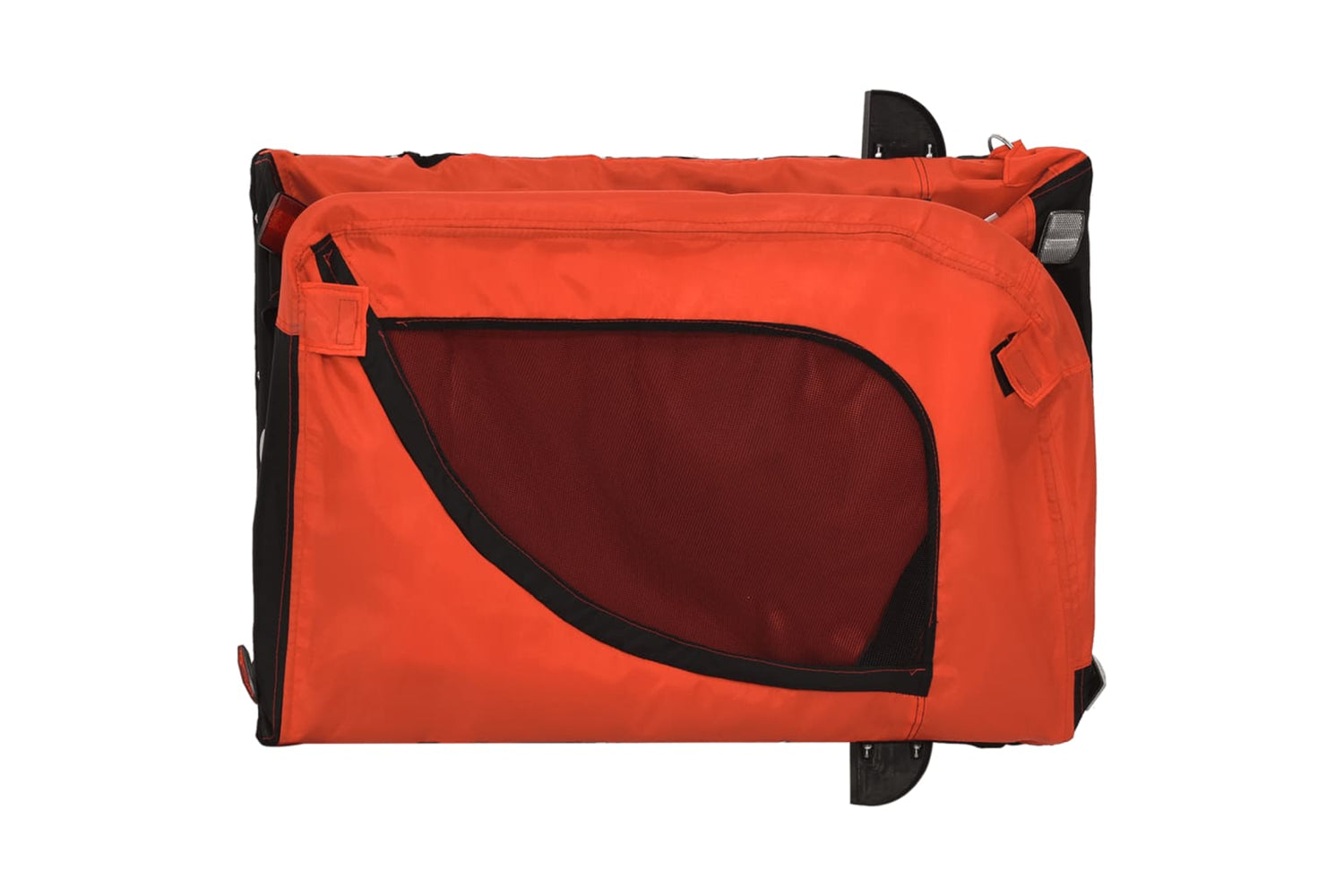 Vidaxl 93991 Pet Bike Trailer Orange And Black Oxford Fabric And Iron-7