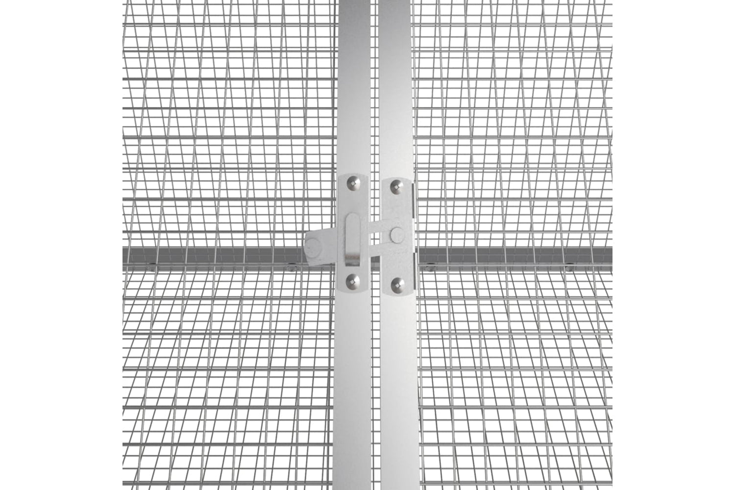 vidaXL 3106447 Rabbit Cage Anthracite 403.5x80.5x71cm Galvanised Steel-5