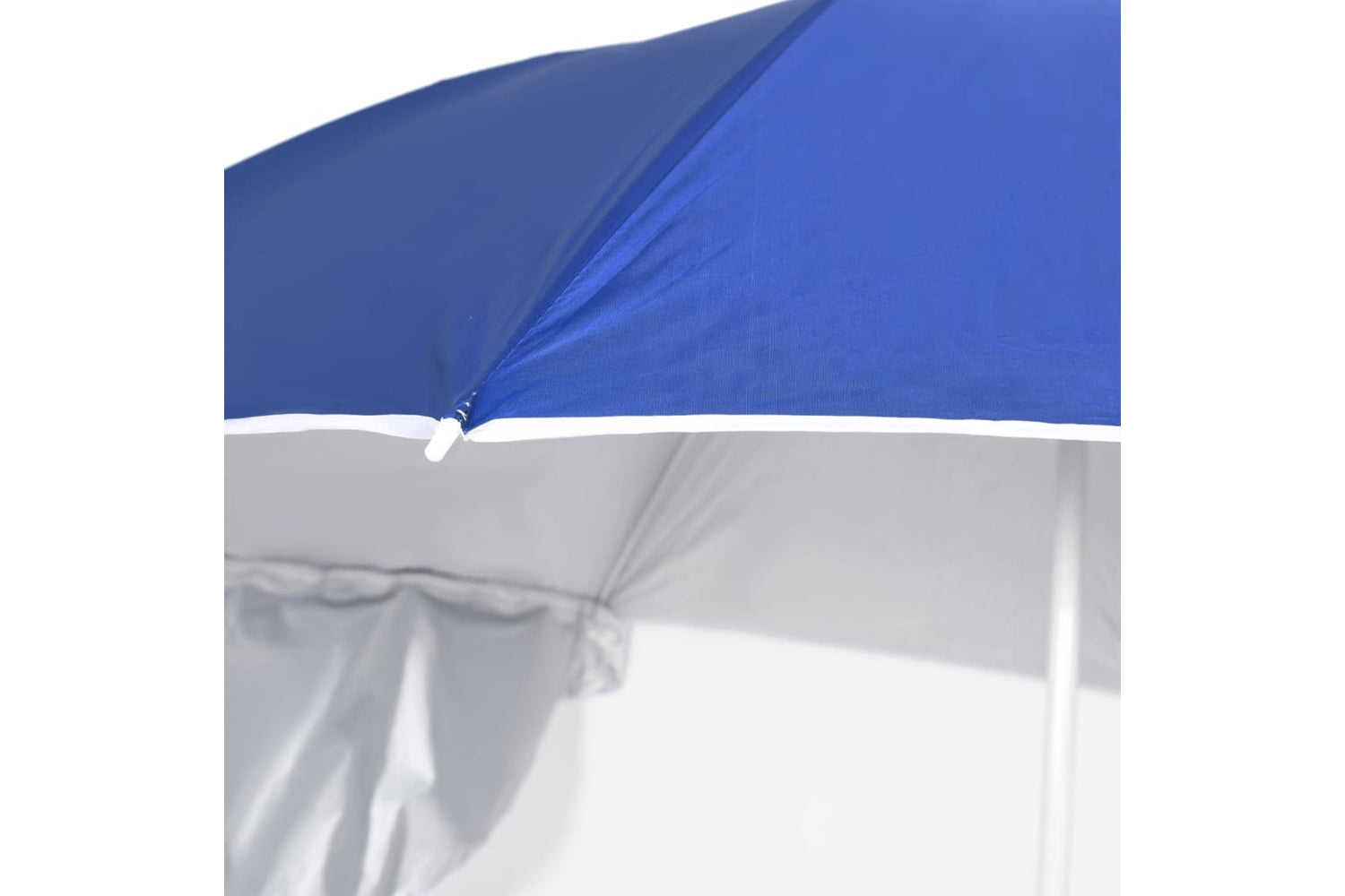 vidaXL 318837 Beach Umbrella With Side Walls Blue 215cm-5